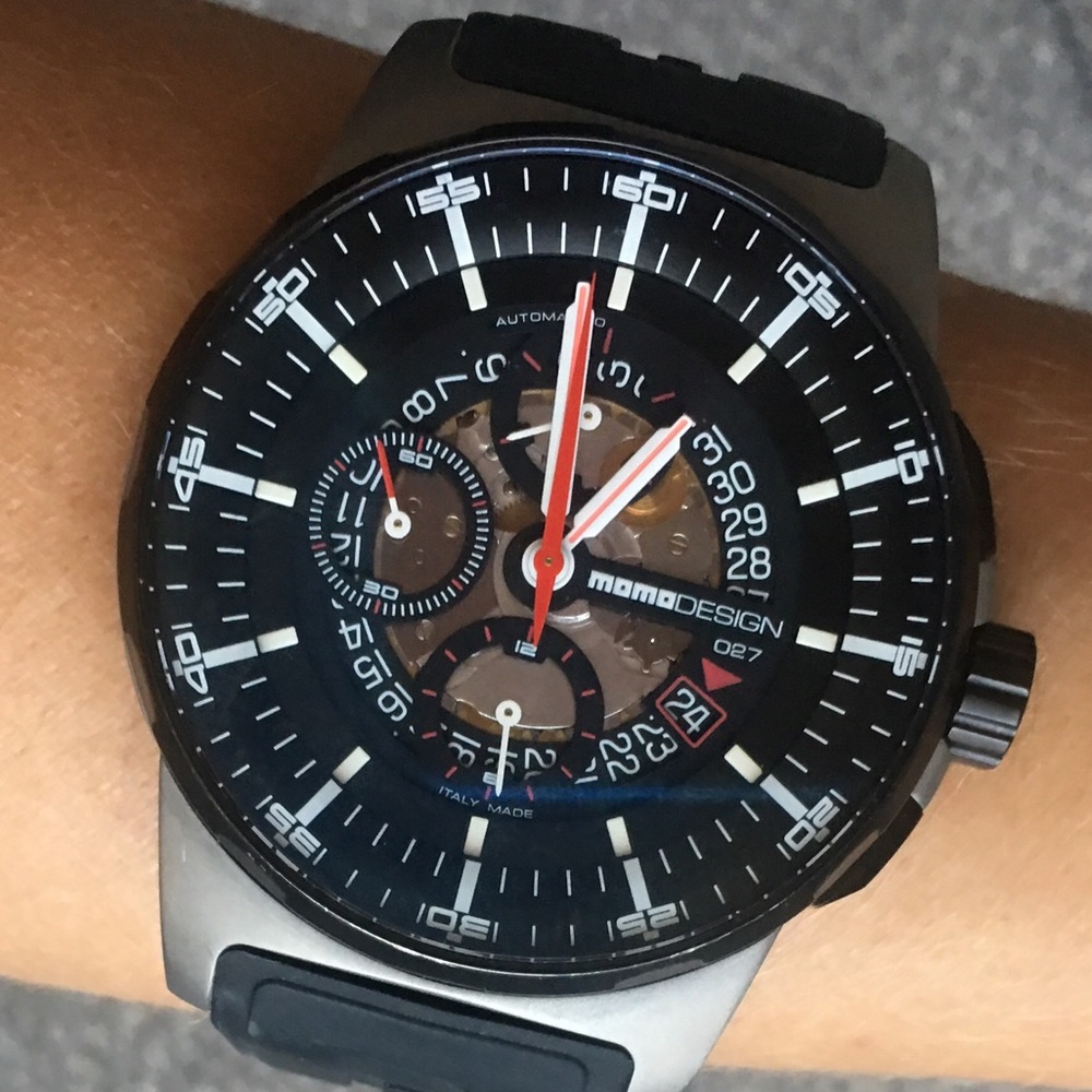 Men’s Waterproof Pilot Open Titanium Watch